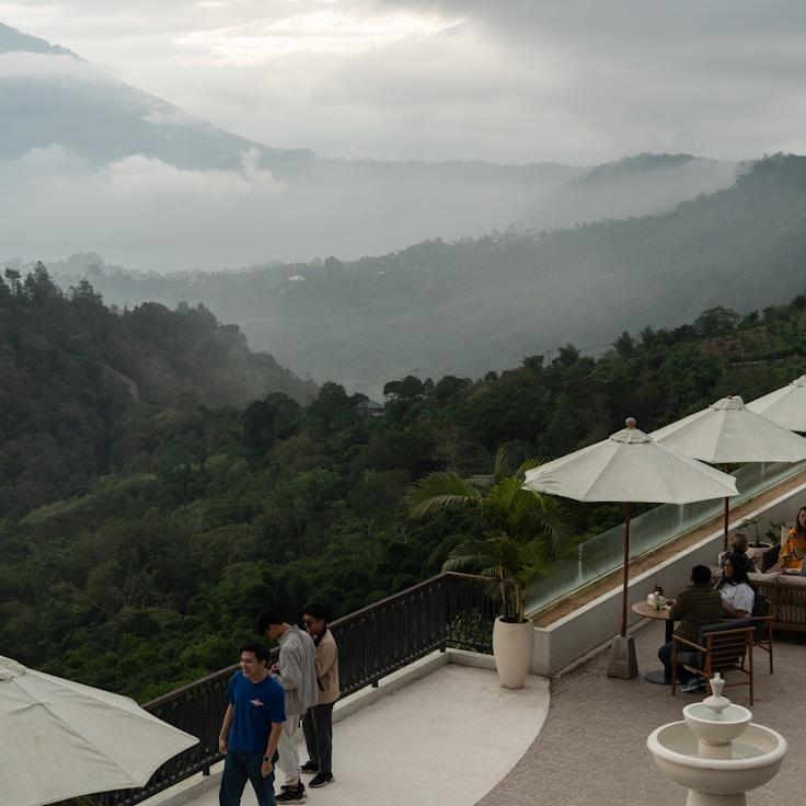 Entertainment zone at night in Switzerland